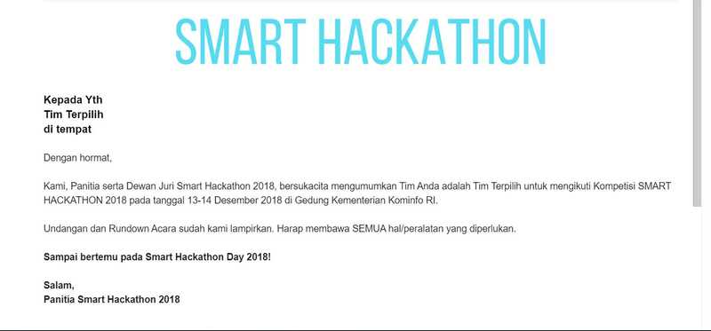 Email Pengumuman